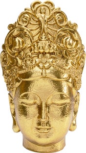 Figurka dekoracyjna złota głowa bogini 24x24 cm – obraz-1