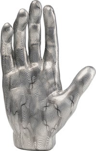 Figurka dekoracyjna szara dłoń 25x12 cm – obraz-1