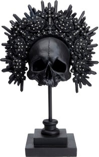 Skulptur Döskalle King - Svart – bild-1.