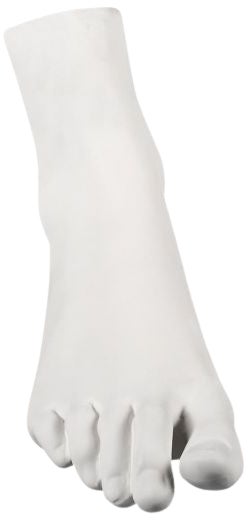 Figurka dekoracyjna Kobieca Stopa biała porcelana – obraz-1