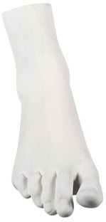 Figurka dekoracyjna Kobieca Stopa biała porcelana – obraz-1