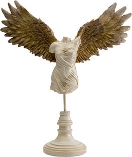 Figurka dekoracyjna kobieta anioł stróż 47x42 cm – obraz-1