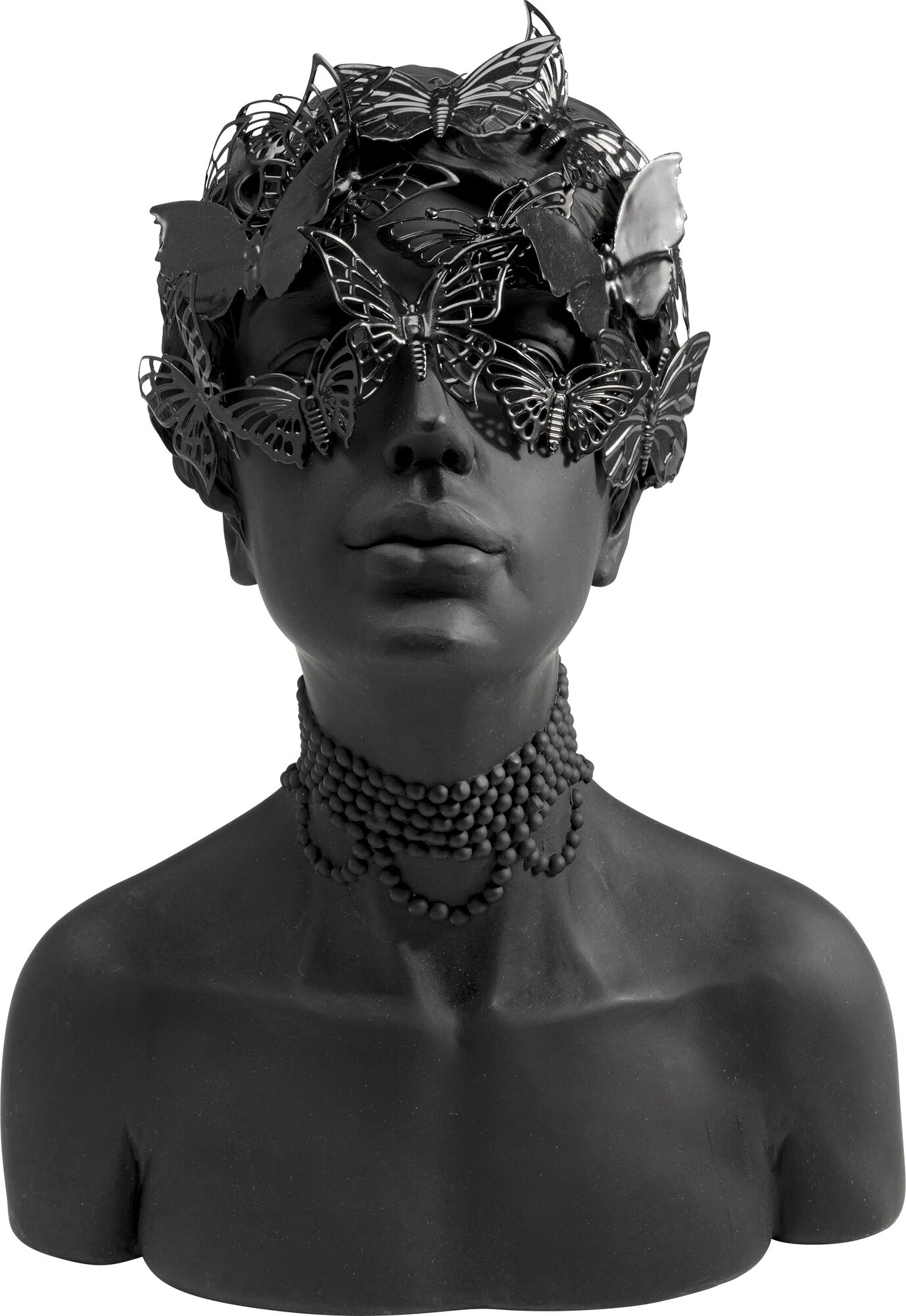 Figura Decorativa Mujer Y Mariposas Negro 26x35 Cm KARE Espa a Figura decorativa mujer y mariposas negro 26x35 cm kare espa a