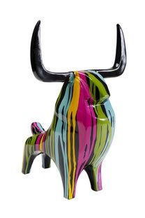 Figurka dekoracyjna kolorowa byk 28x36 cm – grafika-1.