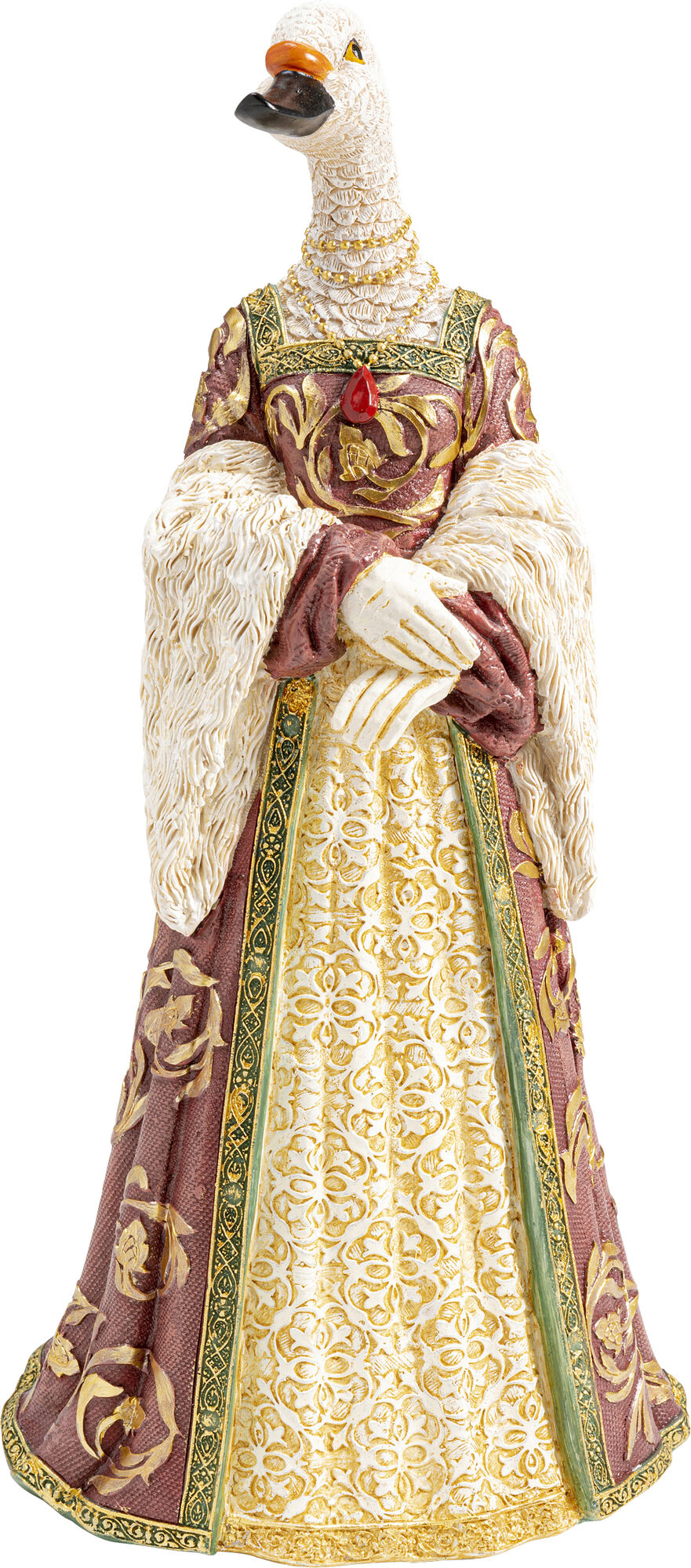 Figura deco Bird Lady Duck blanco 31cm – Imagen-1.