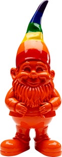 Narancs Gnome Standing Rainbow Dekorációs Figura 46cm – kép-1.