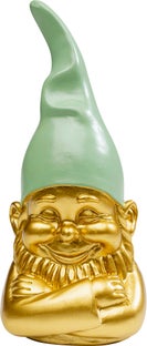Skulptur Tomte - Guld, Grön, 21cm – bild-1.