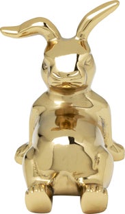 Figurina decorativa aurie Chill Out Bunny 8x10 cm – imagine-1.