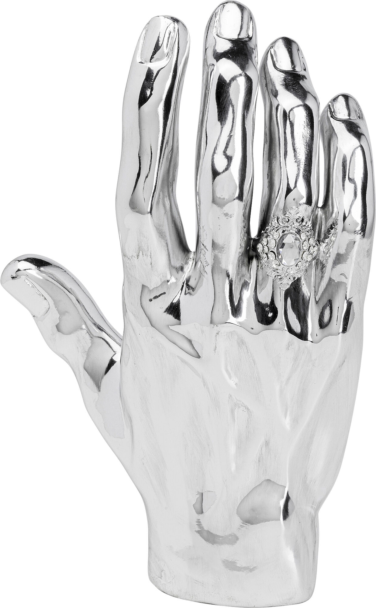 Skulptur Mano Silver - Hånd Med Ring – bilde-1.