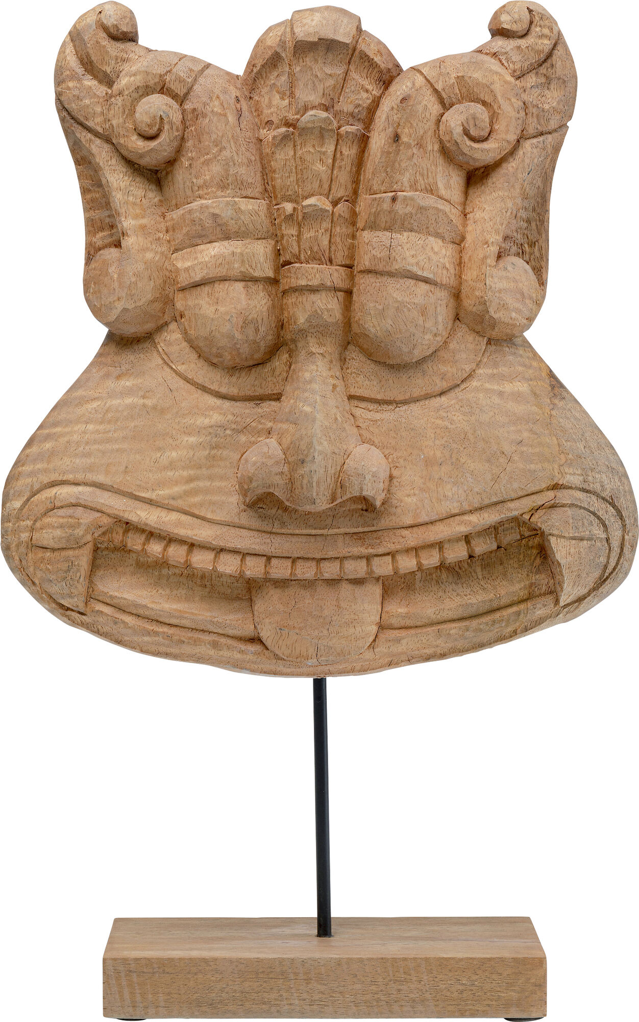 Figurka dekoracyjna Mask African 36x56 cm naturalna – obraz-1