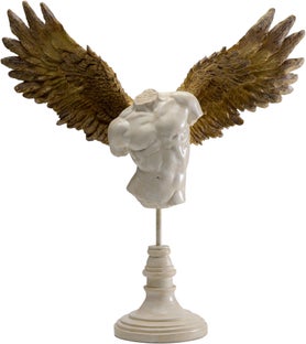 Figurka dekoracyjna mężczyzna anioł stróż 48x45 cm – obraz-1