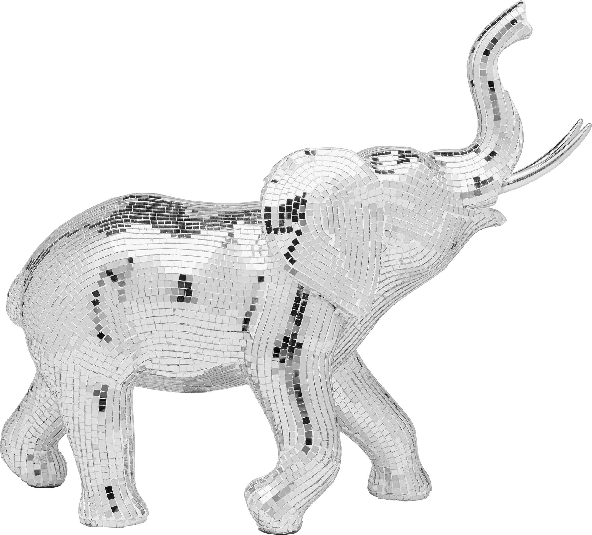 Figurka dekoracyjna Mosaic Elephant 47x41 cm lustrzana – grafika-1.
