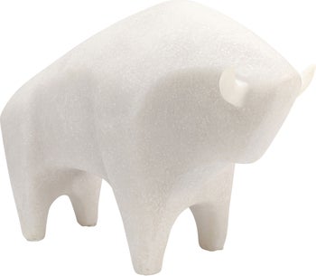 Figurka dekoracyjna motyw zwierzęcy byk 30x21 cm – obraz-1