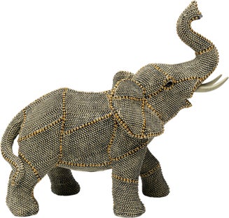 Figura Deco Walking Elephant Pearls 24cm – Imagen-1.