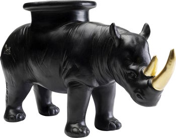 Figura Deco Rhino Negro 41cm – Imagen-1.