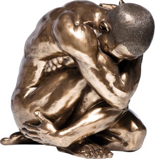 Ukrasna figura Nude Man Hug Bronze 54cm – slika-1.