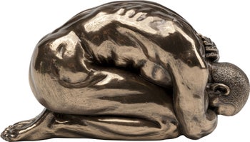 Kare Skulptur Naked Man Relief - Bronse 13cm – bilde-1.