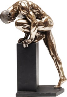 Figurka dekoracyjna czarna 26x13 cm – obraz-1