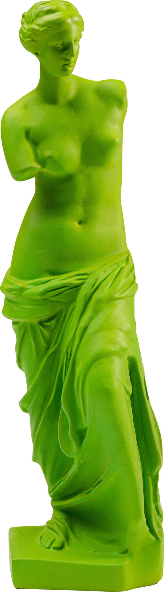 Figurka dekoracyjna posąg zielona 29 cm  – obraz-1