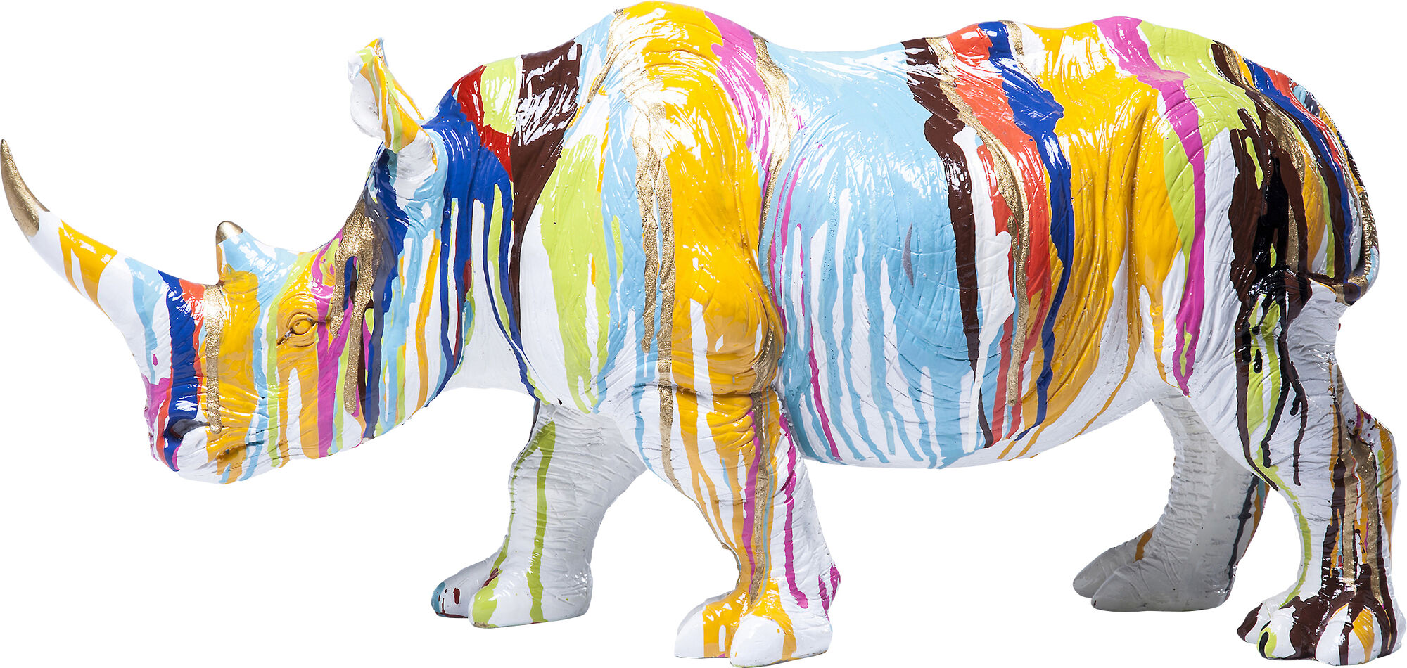 Figura Decorativa Rhino Colore 26cm – immagine-1.