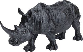 Figura deco Walking Rhino mate negro – Imagen-1.