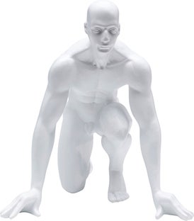 Fehér Runner Dekorációs Figura 25cm – kép-1.