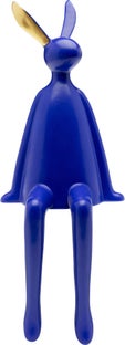 Figura deco Sitting Rabbit azul 35cm – Imagen-1.