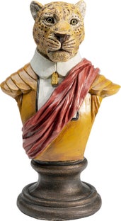 Figurka dekoracyjna kolorowa lampart 17x13 cm – obraz-1