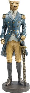 Figurka dekoracyjna kolorowa lampart 15x13 cm – obraz-1