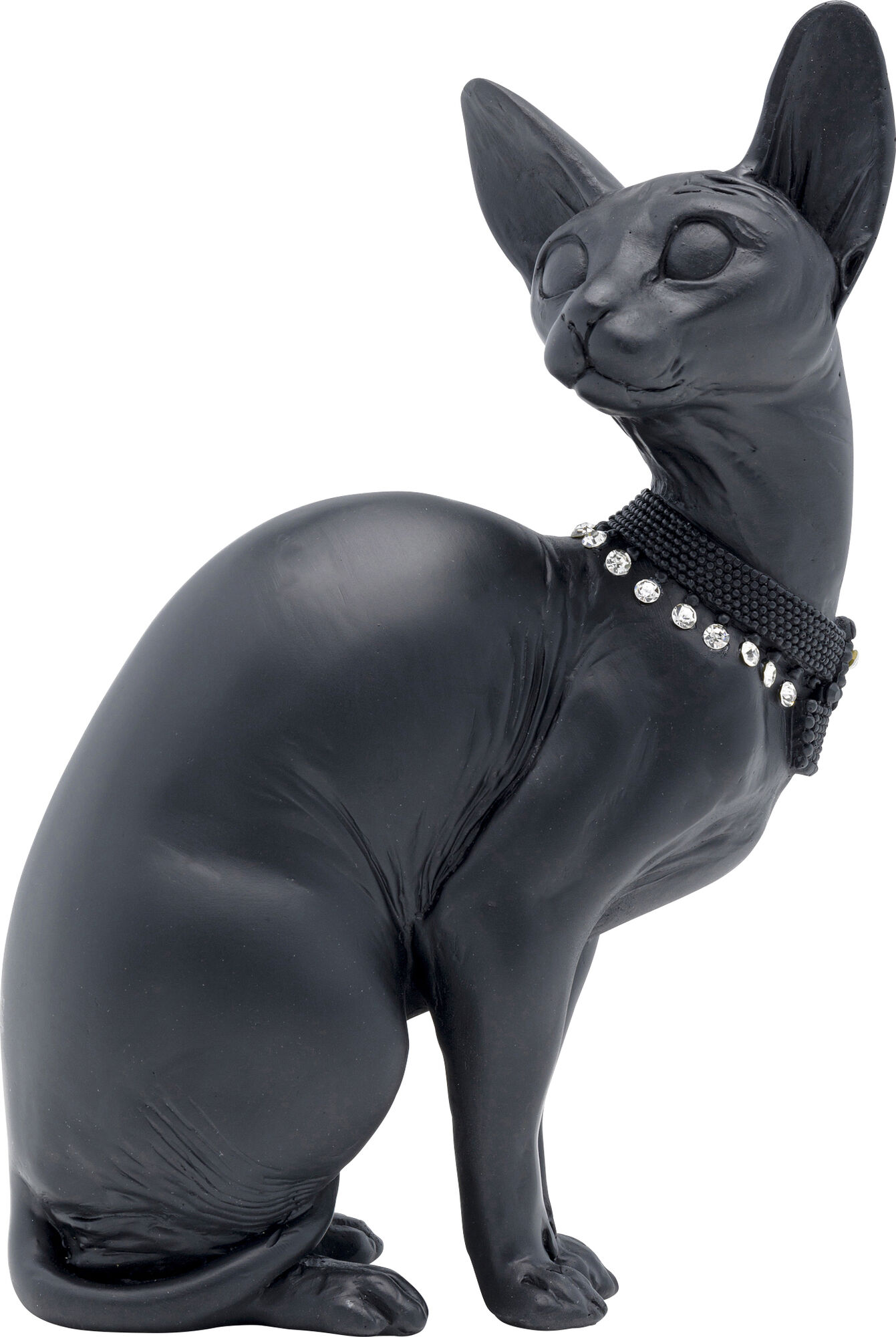 Skulptur Sitting Cat - Dekorfigur Svart Katt, 27cm – bild-1.