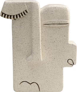 Figurka dekoracyjna beżowa 18x22 cm  – obraz-1
