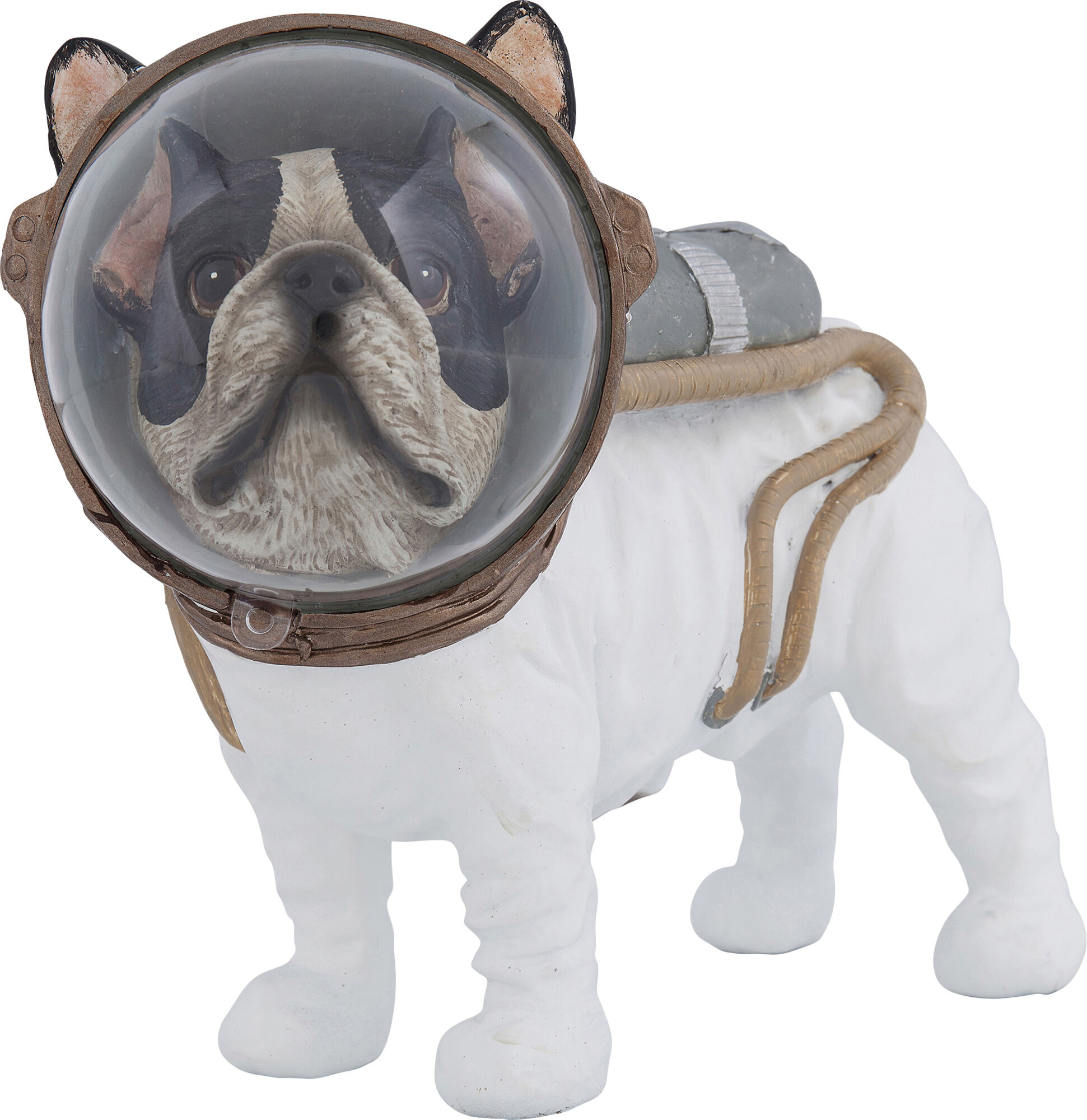 Skulptur Space Dog - Dekorfigur Hund, 21cm – bild-1.