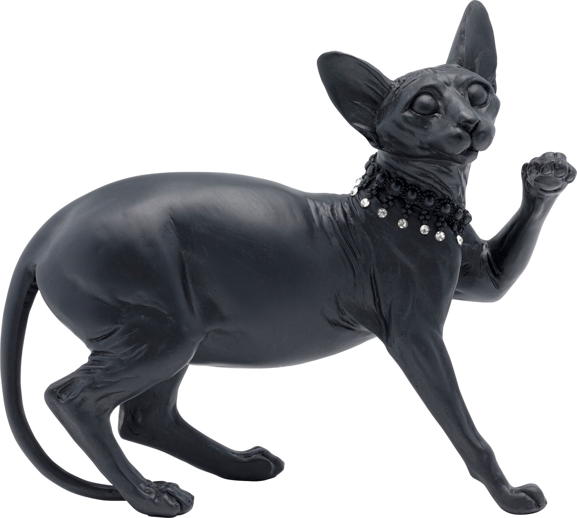 Figura decorativa Standing Cat Audrey nero 29cm - KARE