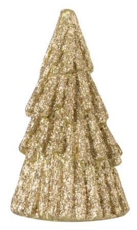 Figurka dekoracyjna świąteczna Orin Ø7x12 cm złota – obraz-1