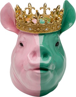 Ukrasna figura Crowned Pig 28cm – slika-1.