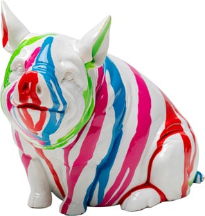 Sitting Pig Holi Dekorfigura 14cm – kép-1.