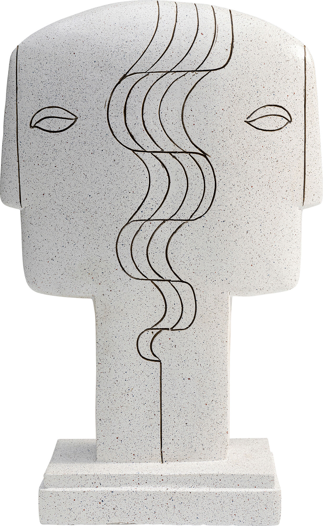 Dekoracja stojąca biała 18x28 cm  – obraz-1