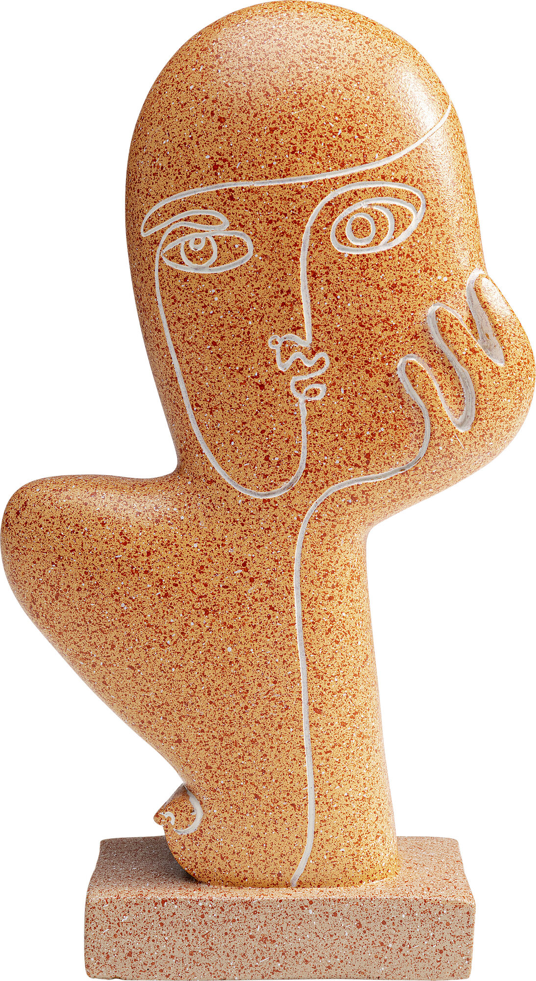 Figurka dekoracyjna brązowa 16x27 cm  – obraz-1