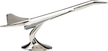 Figurka dekoracyjna z aluminium samolot concorde 59x28 cm – obraz-1