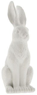 Figurka dekoracyjna zajączek biała 20 cm – obraz-1