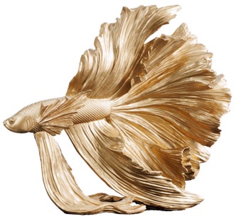 Figurka dekoracyjna złota ryba bojownik w stylu nowoczesnym – grafika-1.