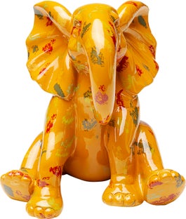 Ukrasna figura Elephant Dots Yellow 18cm – slika-1.