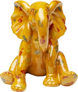 Ukrasna figura Elephant Dots žuti 18cm – slika-1.