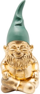 Ukrasna figura Zwerg Sitting Gold Green 19cm – slika-1.