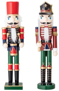 Figurki dekoracyjne Hans Dziadek do Orzechów (2-set) świąteczne – obraz-1