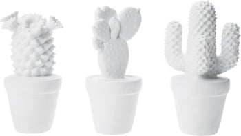 DECO OBJECT CACTUS WHITE ASSORTED – immagine-1.
