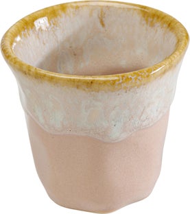 Filiżanka do espresso kamionkowa różowa 92 ml – obraz-1