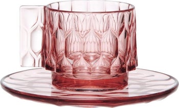 Filiżanka Jellies Family transparentna różowa – obraz-1