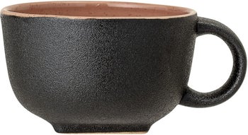 Filiżanka Sienna 350 ml czarno-pomarańczowa – obraz-1