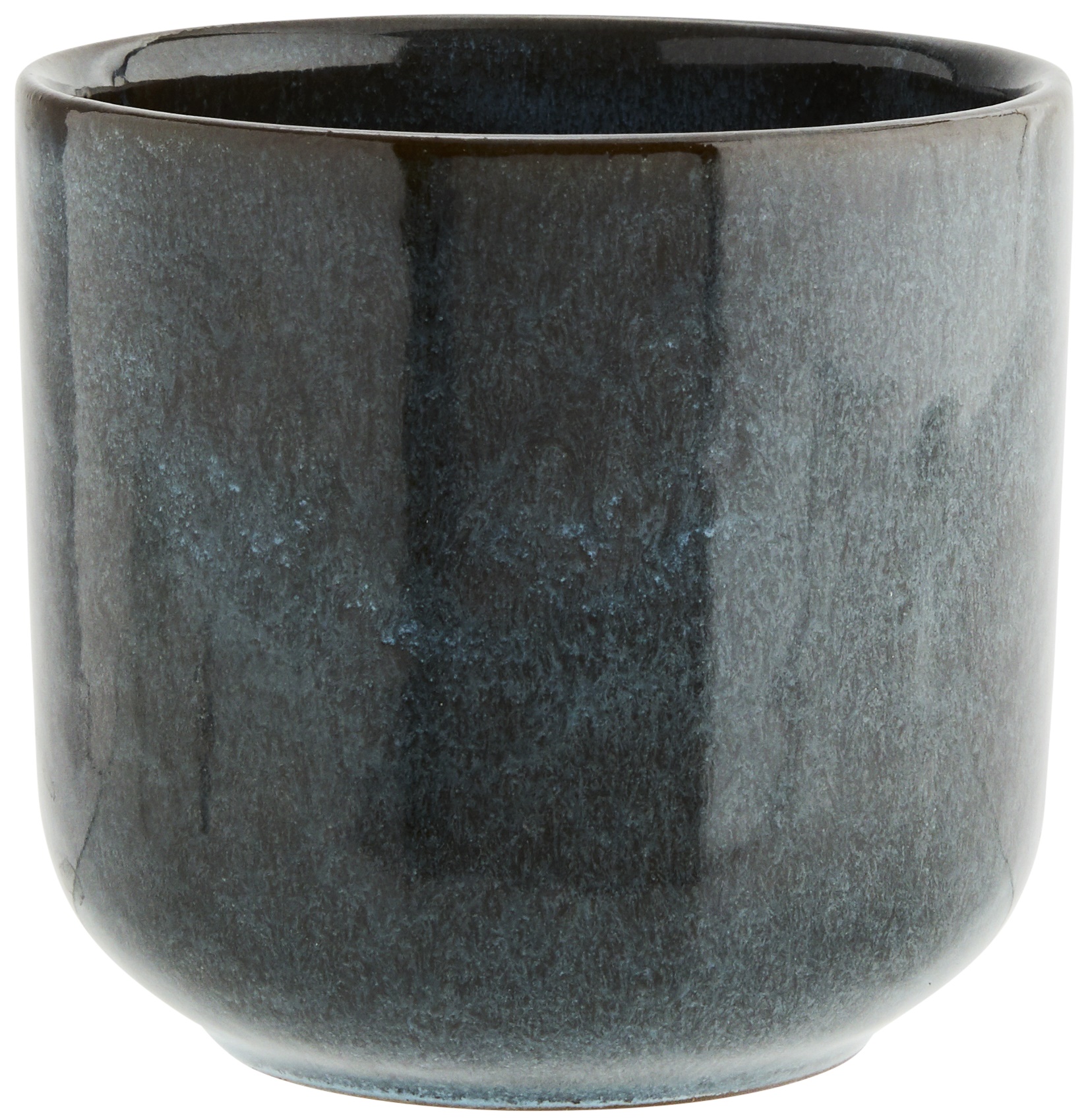 Filiżanka kamionkowa niebieska Ø9x8 cm – obraz-1